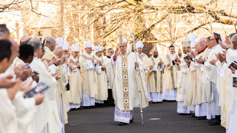 Bishop Stuart Hall at his episcopal consecration at St Patrick’s Cathedral